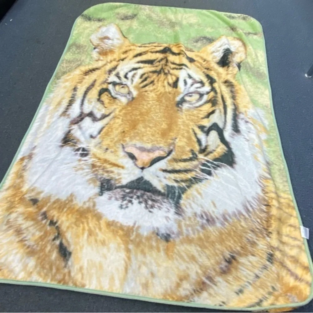 Shavel Home Products Tiger Blanket Size 60X80 Cozy‎ Warmth Gift